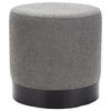 HOCKER in Metall, Textil, Holzwerkstoff Grau  - Schwarz/Grau, Trend, Holzwerkstoff/Textil (40/40/40cm) - Xora