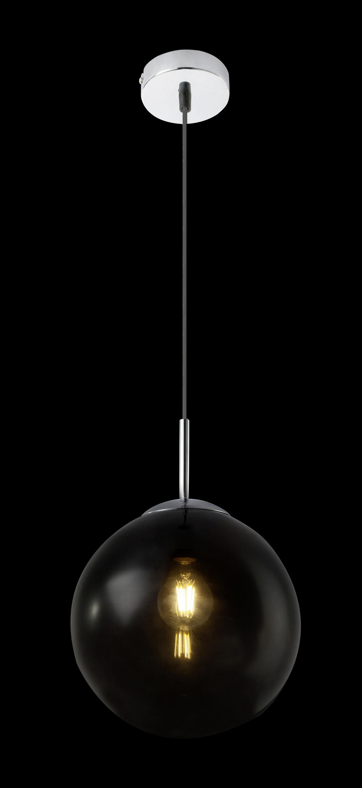 VISEČA SVETILKA        20/120 cm      E27 - Basics, kovina/steklo (20/120cm) - Globo