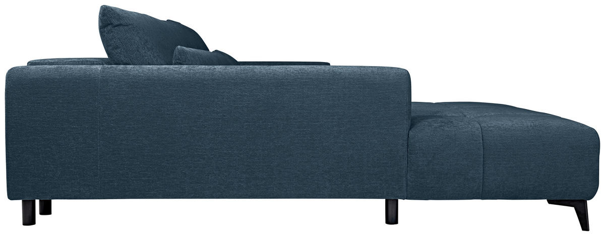 HÖRNSOFFA i chenille blå  - blå/svart, Klassisk, textil/plast (222/279cm) - MID.YOU