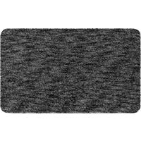 BADEMATTE Grund Anthrazit 60/90 cm  - Anthrazit, Basics, Kunststoff/Textil (60/90cm) - Grund