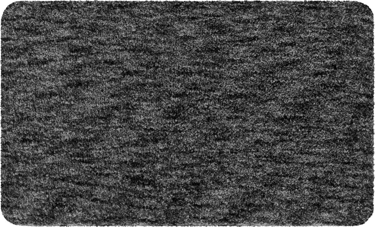 BADEMATTE Grund Anthrazit 60/90 cm  - Anthrazit, Basics, Kunststoff/Textil (60/90cm) - Grund