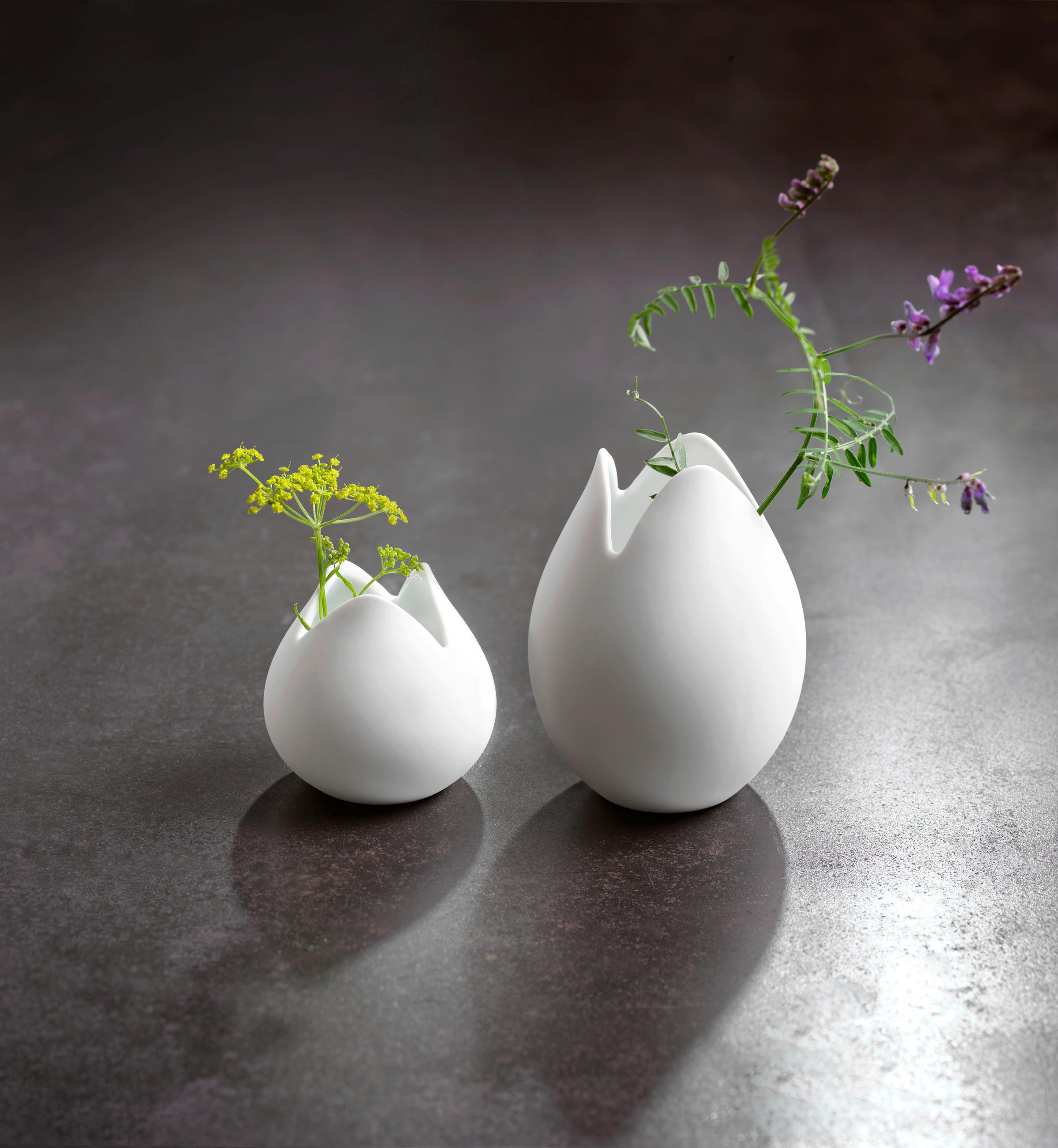 VASE 9 cm  - Weiss, Konventionell, Keramik (7/9cm) - ASA