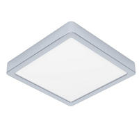 DECKENLEUCHTE 22/22/2.5 cm  - Chromfarben/Weiß, KONVENTIONELL, Kunststoff/Metall (22/22/2.5cm) - Connect Z
