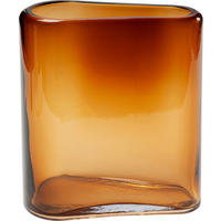 VASE  - Braun, Design, Glas (25/32/11cm) - Kare-Design