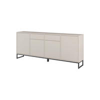 SIDEBOARD Alto 208,5/84,1/36,5 cm 2 Schublade(n)  - Kaschmir/Schwarz, Design, Holzwerkstoff/Metall (208,5/84,1/36,5cm) - MID.YOU