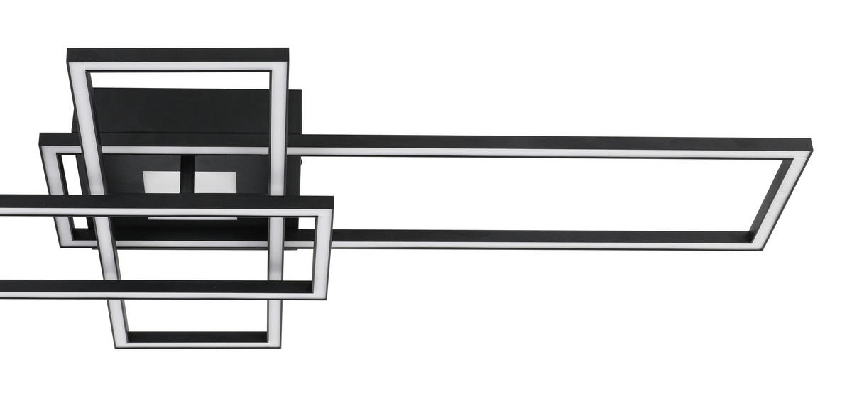 Plafonieră Cu Led 50 W    98/51/9 cm  - alb/negru, Trend, plastic/metal (98/51/9cm) - Novel