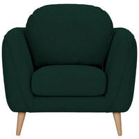 FÅTÖLJ i textil mörkgrön  - grön/mörkgrön, Klassisk, textil (98/70/47/97cm) - MID.YOU