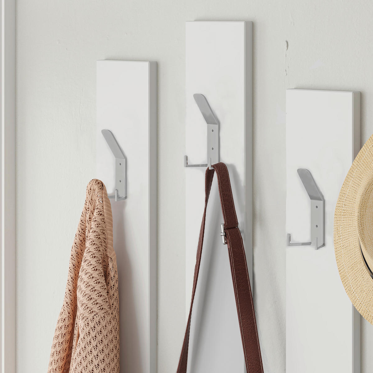 KLEIDERSTÄNDER Weiss 137/154/35 cm   - Weiss, Design, Holzwerkstoff (137/154/35cm) - Livetastic