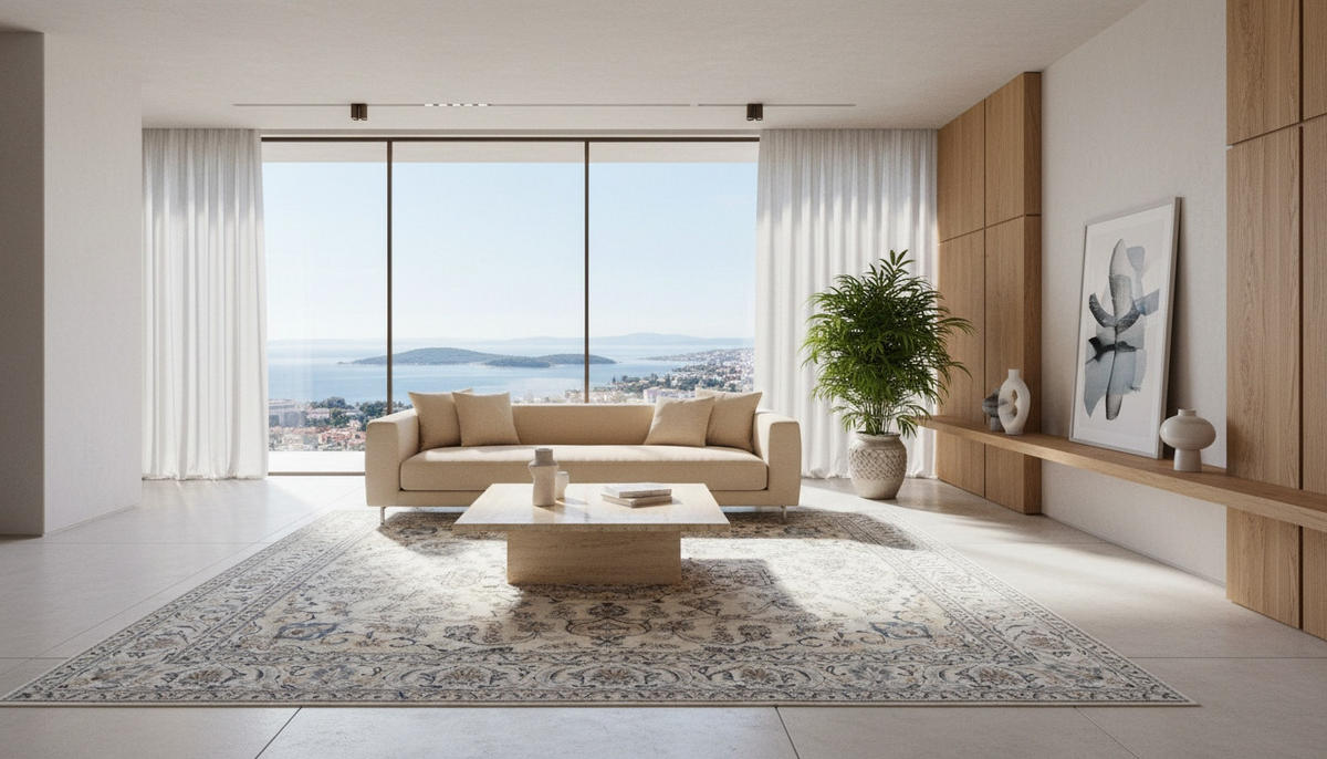 ORIENTALSKA PREPROGA  Nain Tabas Creme     150/200 cm     krem barve  - krem barve, Konvencionalno (150/200cm) - Cazaris