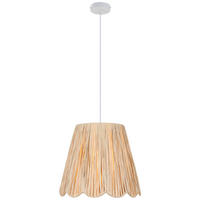 HÄNGELEUCHTE 40/120 cm   - Naturfarben/Weiß, KONVENTIONELL, Papier/Metall (40/120cm) - Collet's Monde