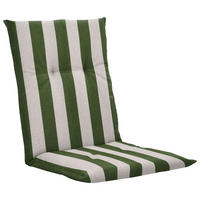 SESSELAUFLAGE Streifen  - Creme/Grün, Basics, Textil (105/6/50cm)