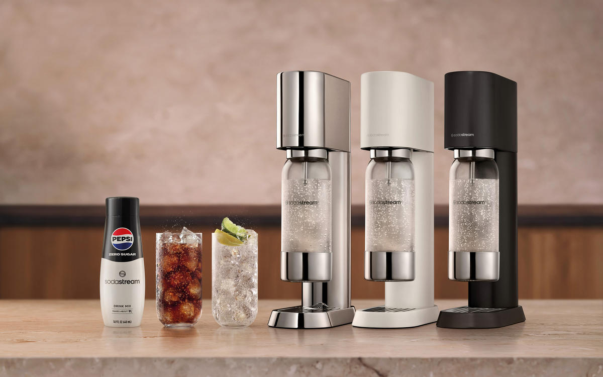WASSERSPRUDLER ENSO  - Schwarz, Basics, Metall (16.10/45/27.2cm) - SodaStream