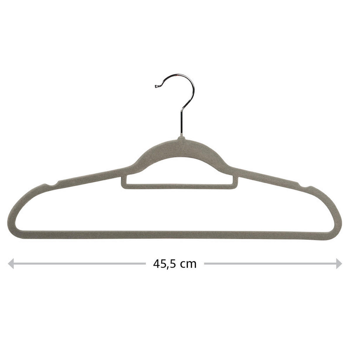 KLEIDERBÜGEL Kunststoff  - Grau, Basics, Kunststoff (45.5/23/3.6cm) - Kesper
