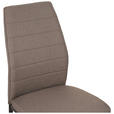 STUHL  in Eisen Mikrofaser Metall, Textil  - Taupe/Schwarz, MODERN, Textil/Metall (43,5/96/58cm) - Carryhome