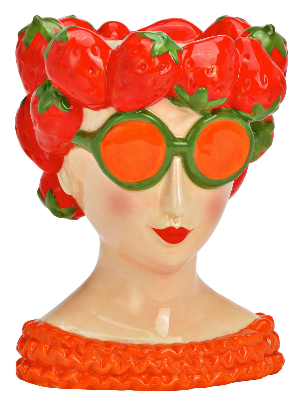 VASE  - Multicolor, Basics, Keramik (12,5/17,5/13cm)