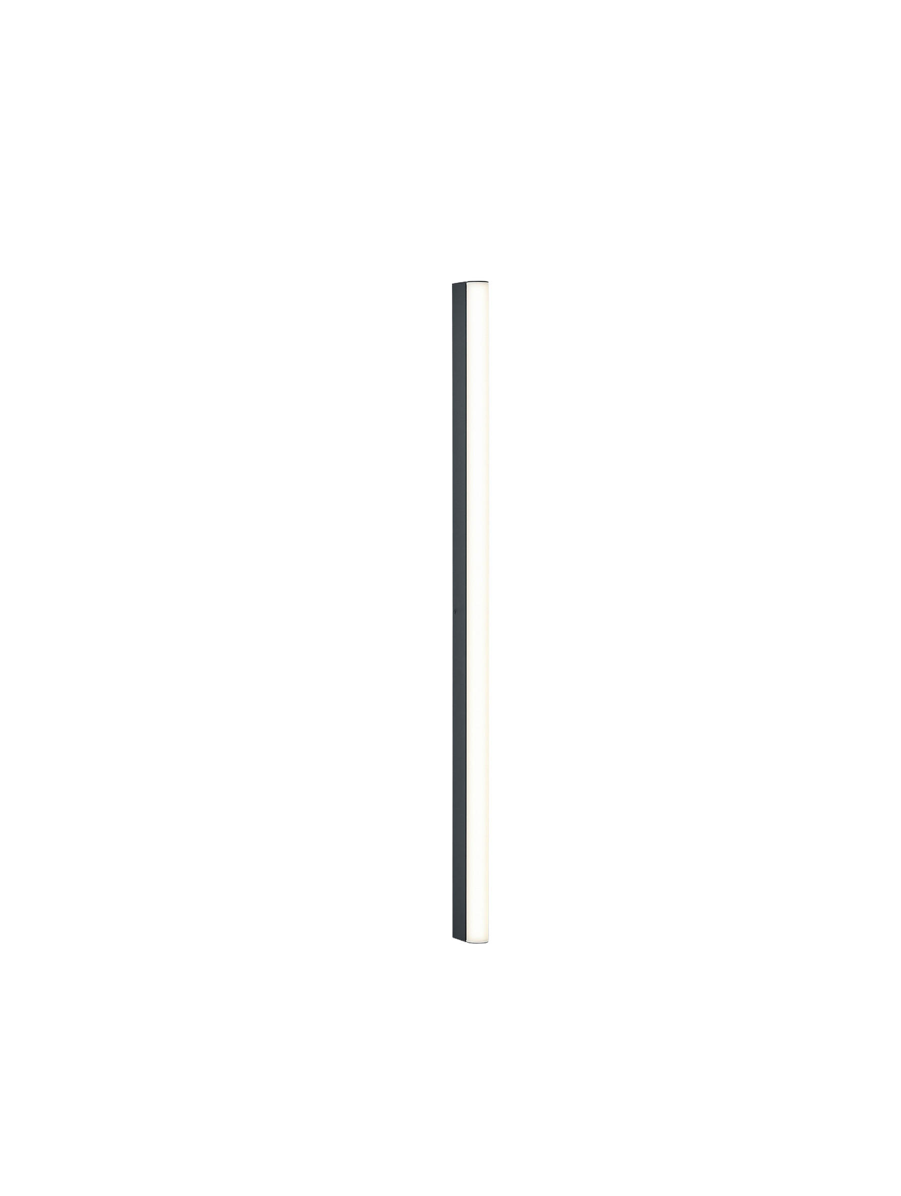 SPIEGELLEUCHTE Ponto-S 3/90/5 cm  - Schwarz, Design, Kunststoff/Metall (3/90/5cm) - Helestra