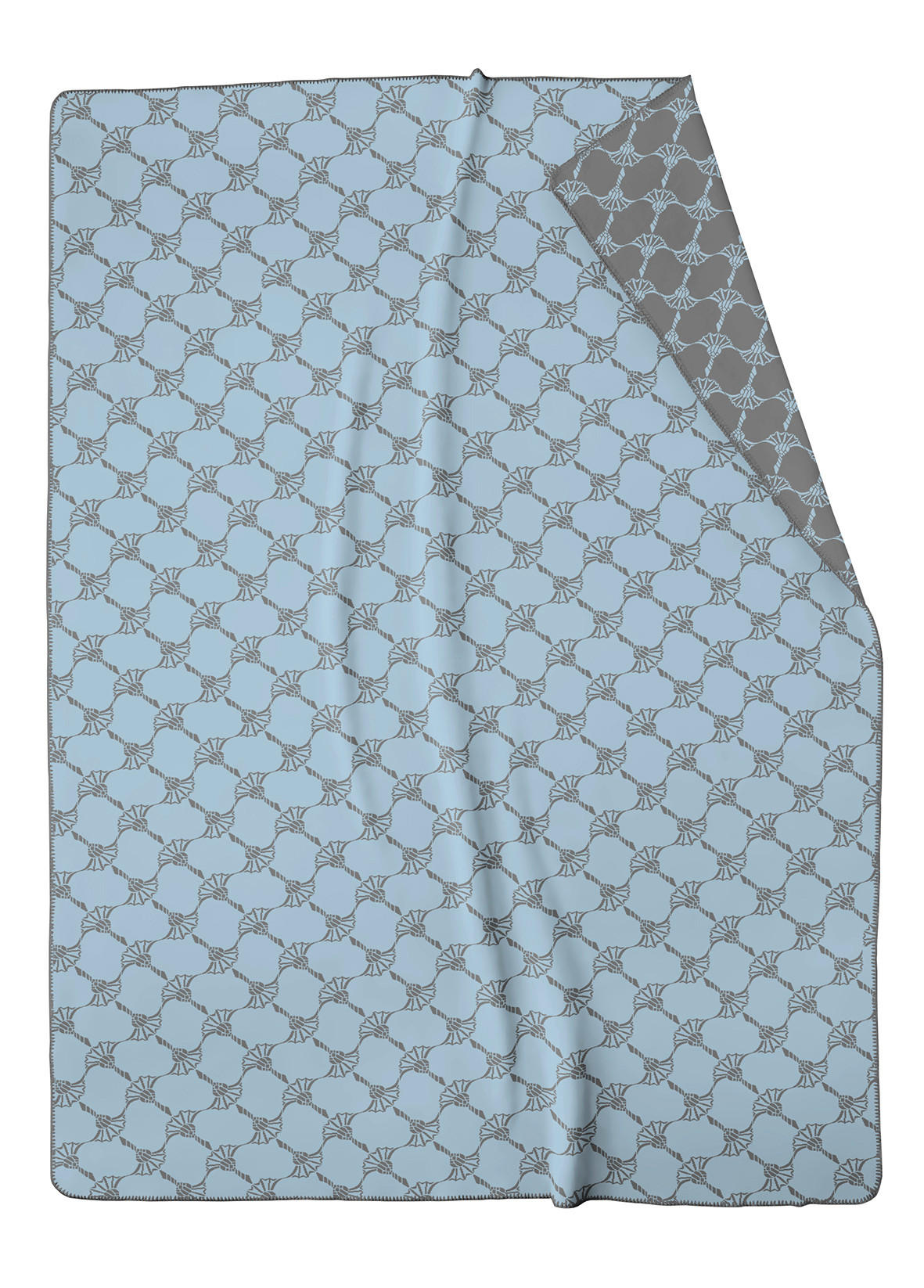 ODEJA   150/200 cm       siva, pastelno modra  - pastelno modra/siva, Basics, tekstil (150/200cm) - Joop!