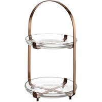 ETAGERE 2-stöckig - Design (18,6/32,0/18,6cm) - Leonardo