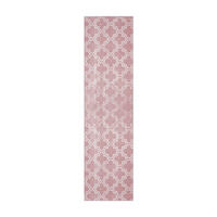 LÄUFER 80/300 cm Monroe 100 Rosa  - Rosa, KONVENTIONELL, Kunststoff/Textil (80/300cm)