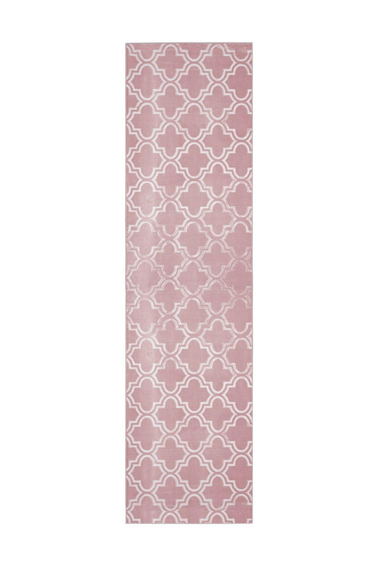 LÄUFER 80/300 cm Monroe 100 Rosa  - Rosa, KONVENTIONELL, Kunststoff/Textil (80/300cm)