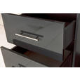 KLEIDERSCHRANK 196/219/59 cm 4-türig Anthrazit Hochglanz, Anthrazit - Anthrazit/Anthrazit Hochglanz, KONVENTIONELL, Holzwerkstoff/Metall (196/219/59cm) - Carryhome