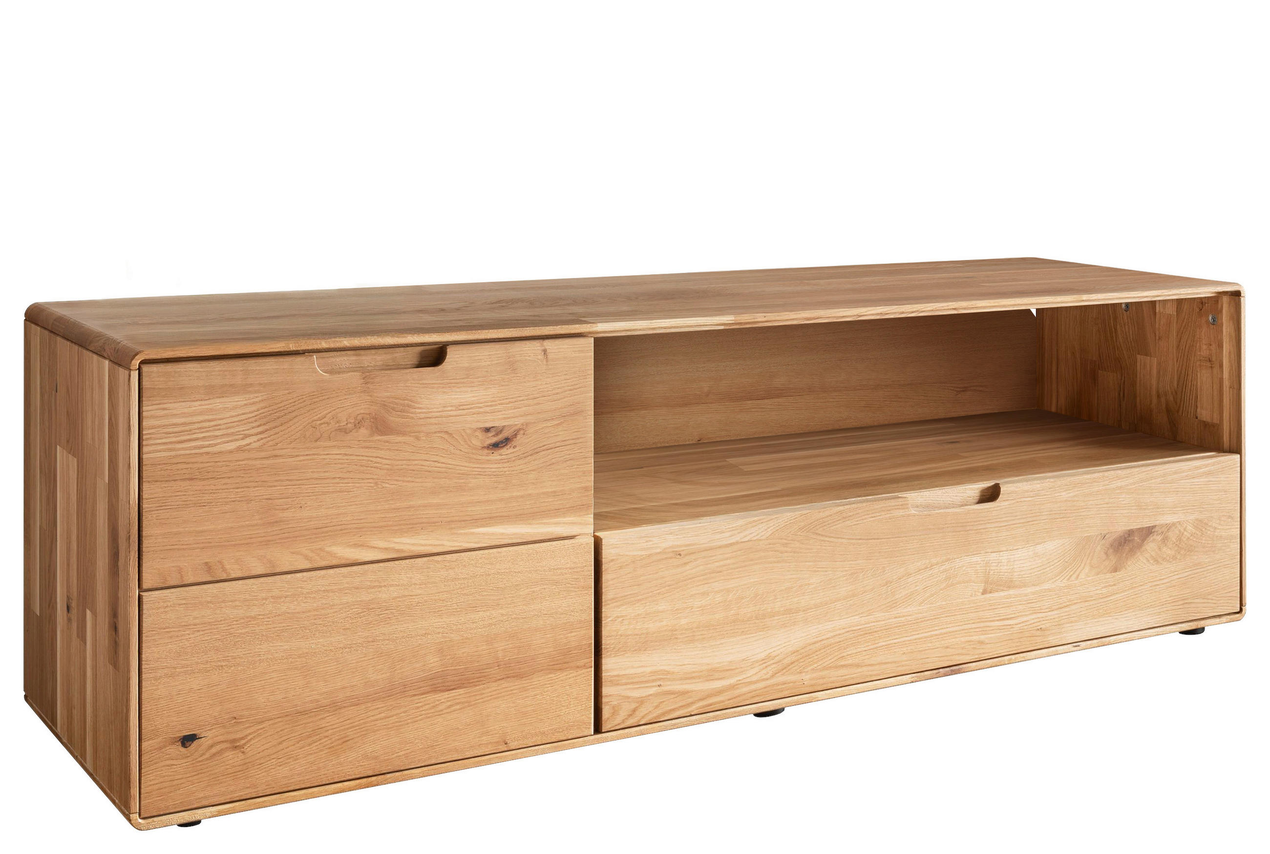 LOWBOARD - Wildeiche, KONVENTIONELL, Holz/Holzwerkstoff (149/47/40cm) - Linea Natura