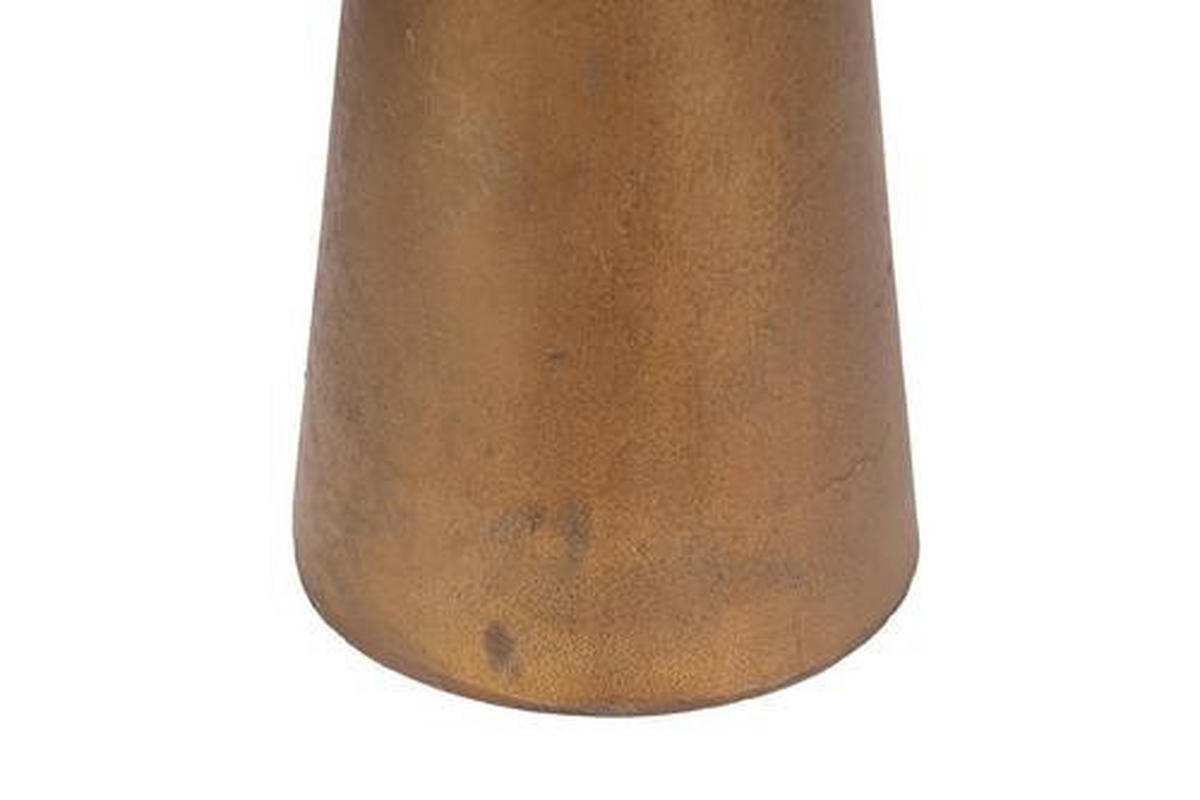 PRÍRUČNÝ STOLÍK, mosadzná - mosadzná, Basics, kov/sklo (40/42,5cm)