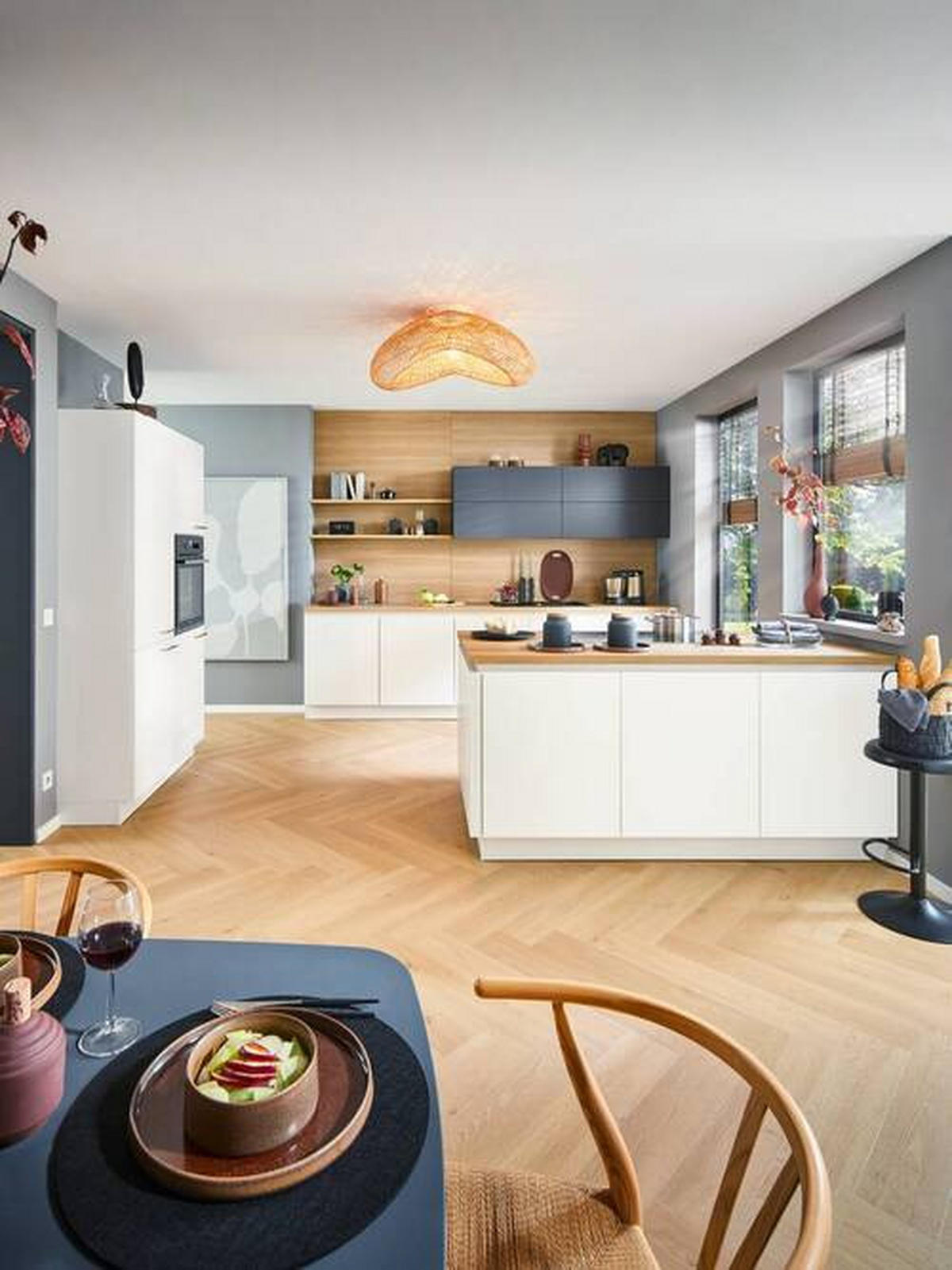 EINBAUKÜCHE   - Weiß, Design, Holzwerkstoff - Dieter Knoll