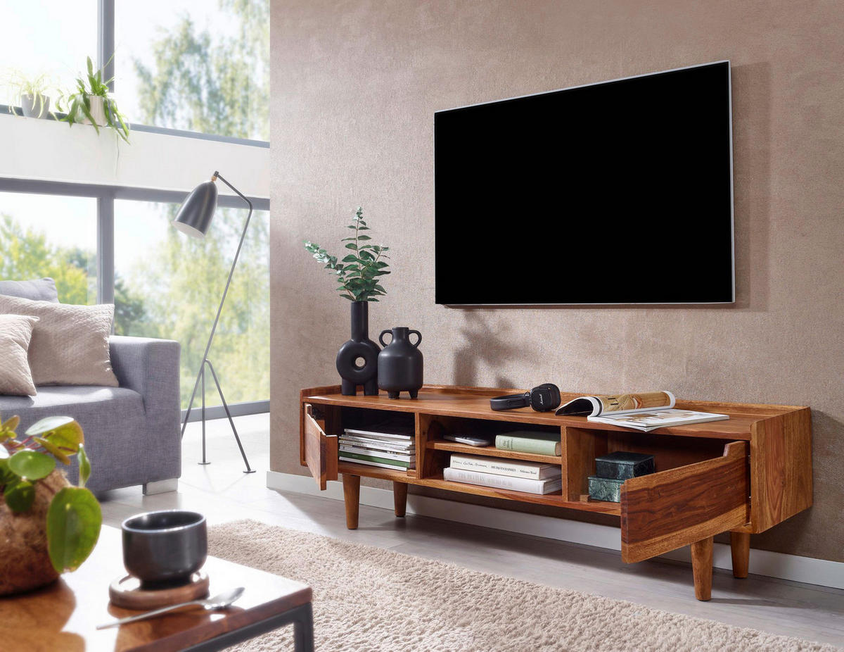 LOWBOARD  in 145/43/35 cm  - Sheeshamfarben, MODERN, Holz (145/43/35cm) - MID.YOU