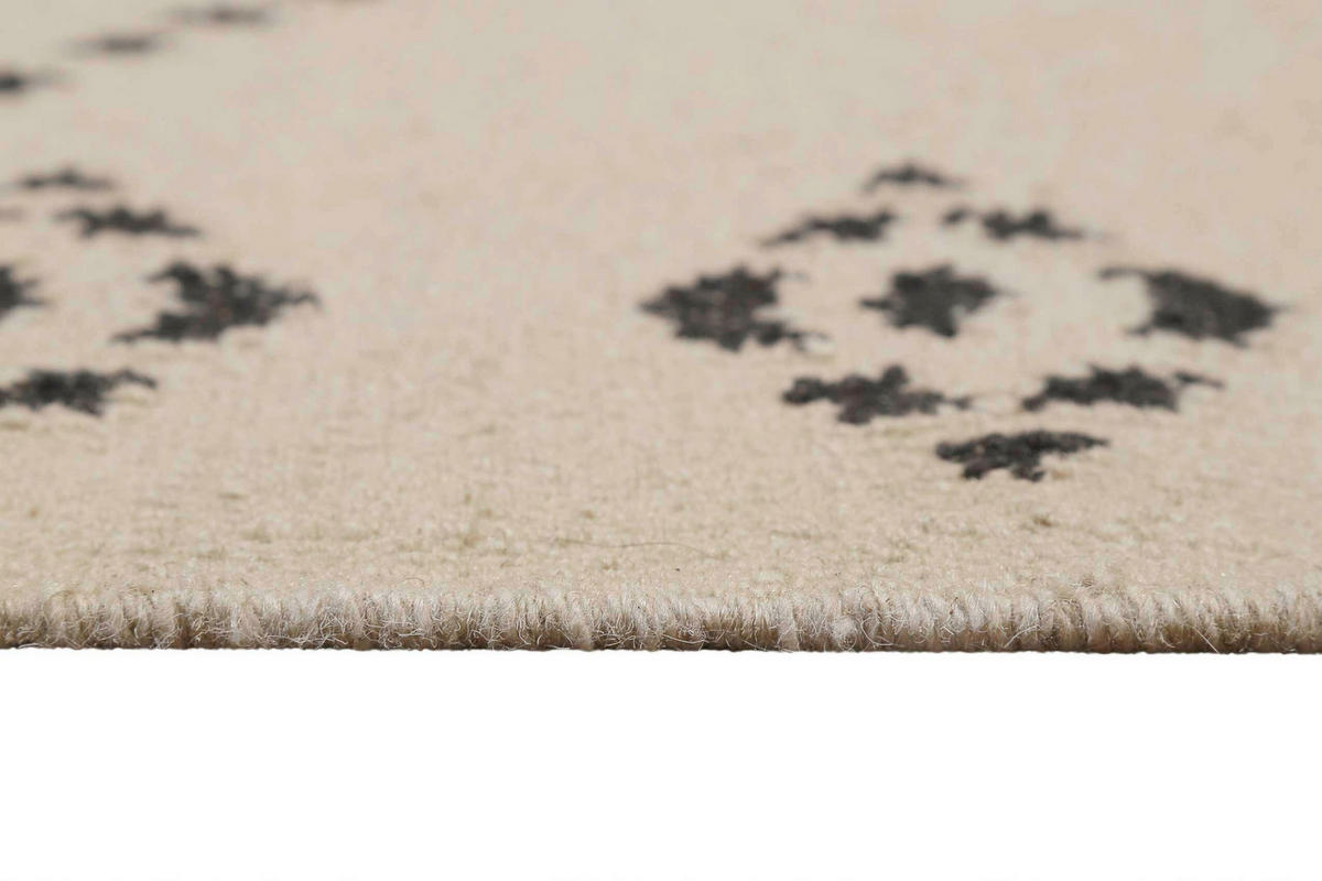 HANDWEBTEPPICH 80/150 cm Belmont Dunkelgrau, Beige rechteckig  - Dunkelgrau/Beige, Design, Textil (80/150cm)