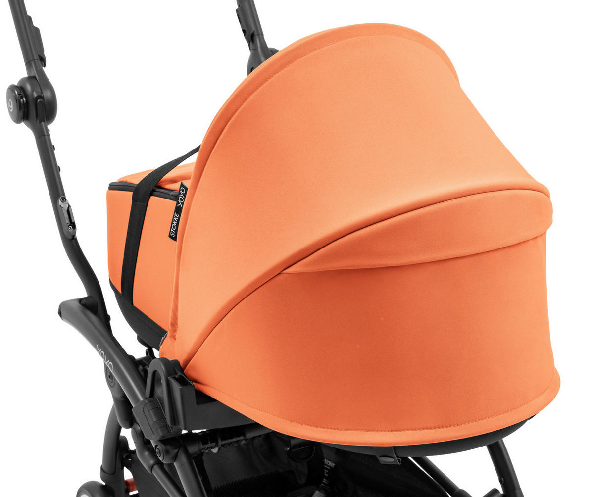 KOŠARA ZA KOLICA    - boje koralja, Basics, tekstil (45,5/44/77cm) - Stokke