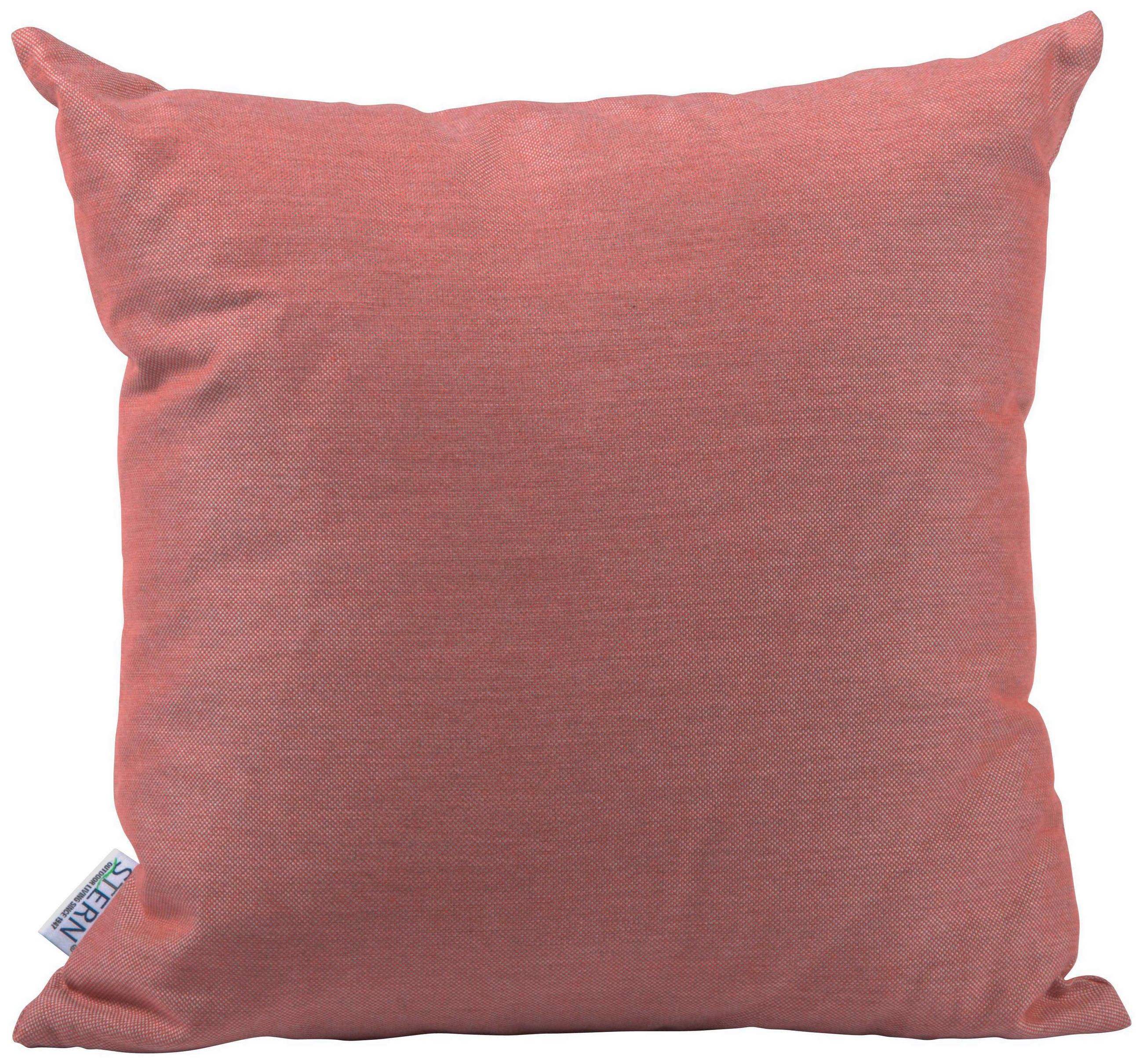 OUTDOOR-KISSEN Raute  - Koralle, Basics, Textil (45/45cm) - Stern