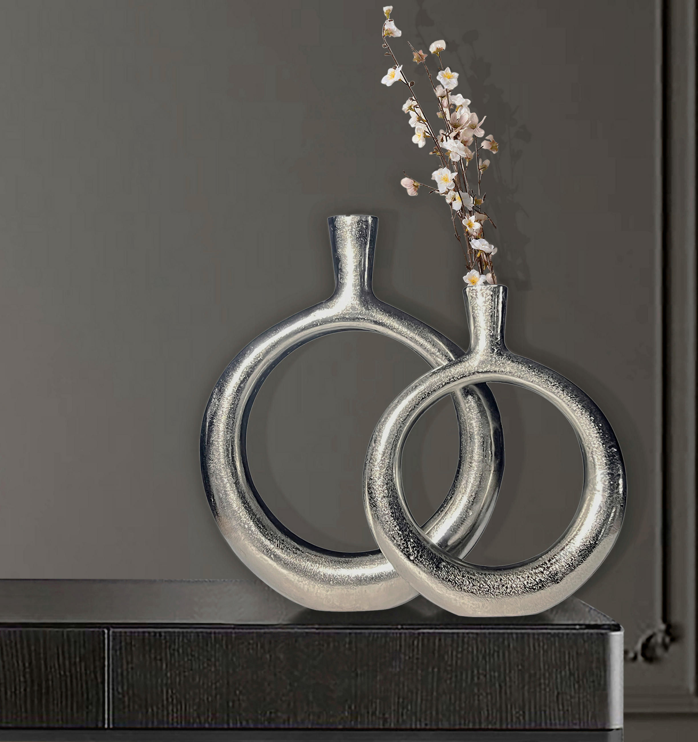 DEKORVAS  - silver, Design, metall (35/45/7cm) - Livetastic