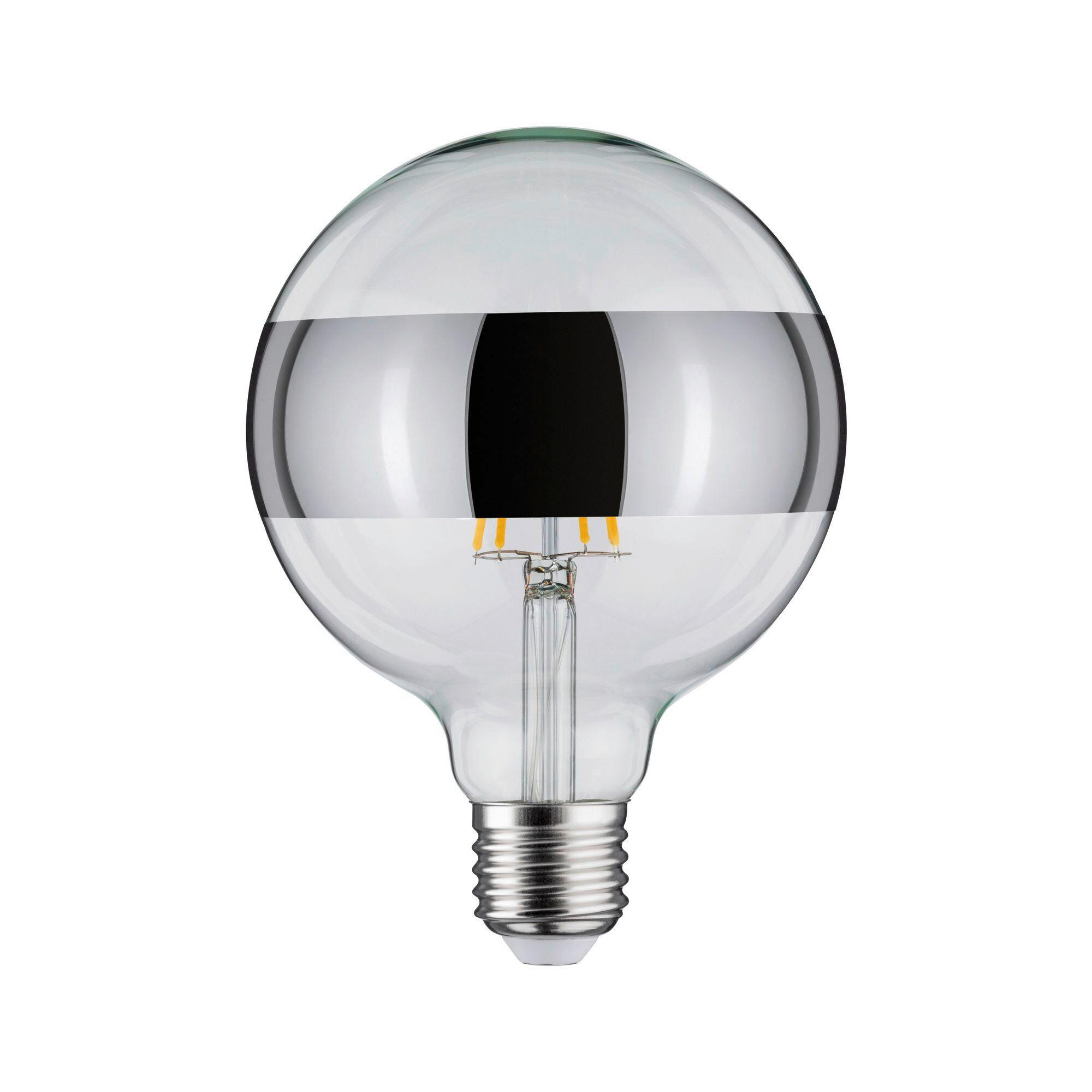 LED-LEUCHTMITTEL   E27 1x6,5W W 640 lm  - Klar/Silberfarben, Basics, Glas (17,4cm) - Paulmann