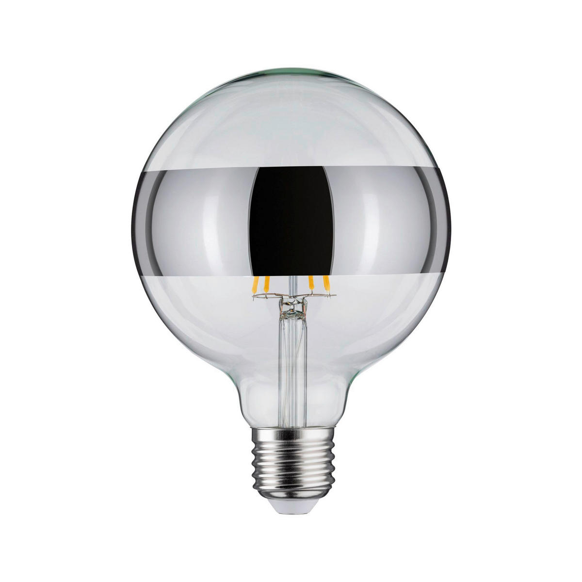 LED-LEUCHTMITTEL   E27 1x6,5W W 640 lm  - Klar/Silberfarben, Basics, Glas (17,4cm) - Paulmann