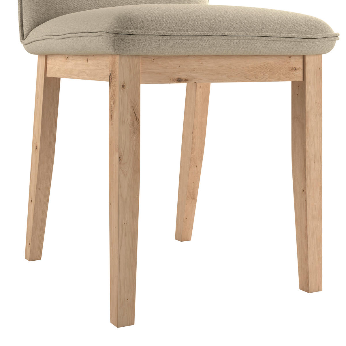 STUHL   Webstoff  Beige  - Eichefarben/Beige, KONVENTIONELL, Holz/Textil (47/91/44cm) - P & B