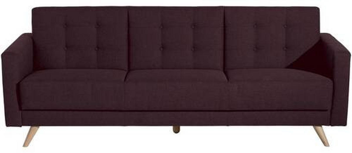 3-SITZER-SOFA Flachgewebe Dunkelrot von MAX WINZER