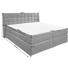 BOXSPRINGBETT 180/200 cm in Silberfarben - Silberfarben, Design, Textil (180/200cm) - Carryhome BOXSPRINGBETT 180/200 cm in Silberfarben - Silberfarben, Design, Textil (180/200cm) - Carryhome