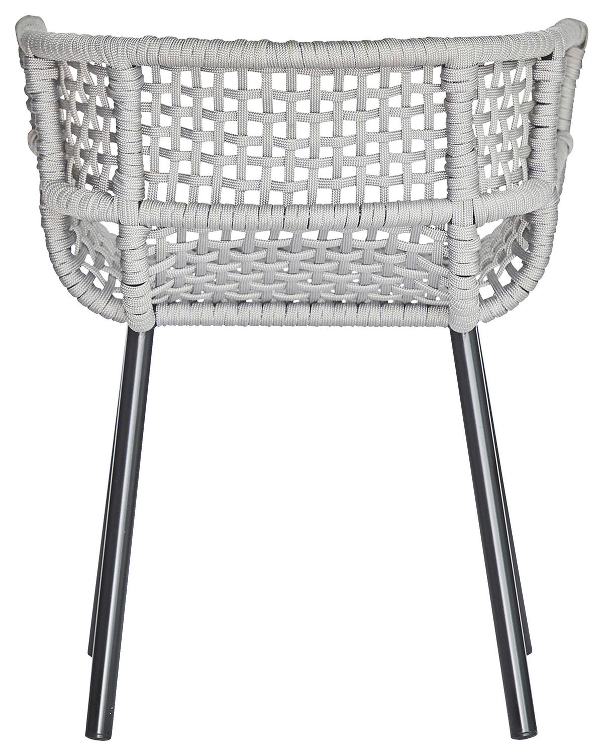 GARTENSESSEL Schwarz, Hellgrau  - Hellgrau/Schwarz, MODERN, Kunststoff/Metall (63/75/53cm) - Jan Kurtz