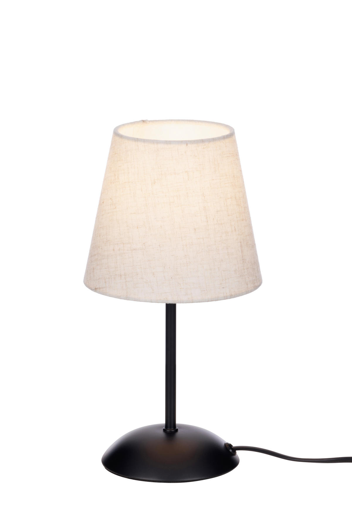 BORDSLAMPA Basic 15/29 cm   - beigebrun/svart, Klassisk, metall/textil (15/29cm) - Boxxx