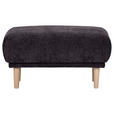 HOCKER Flachgewebe Dunkelgrau  - Dunkelgrau, KONVENTIONELL, Holz/Textil (88/49/62cm) - Carryhome