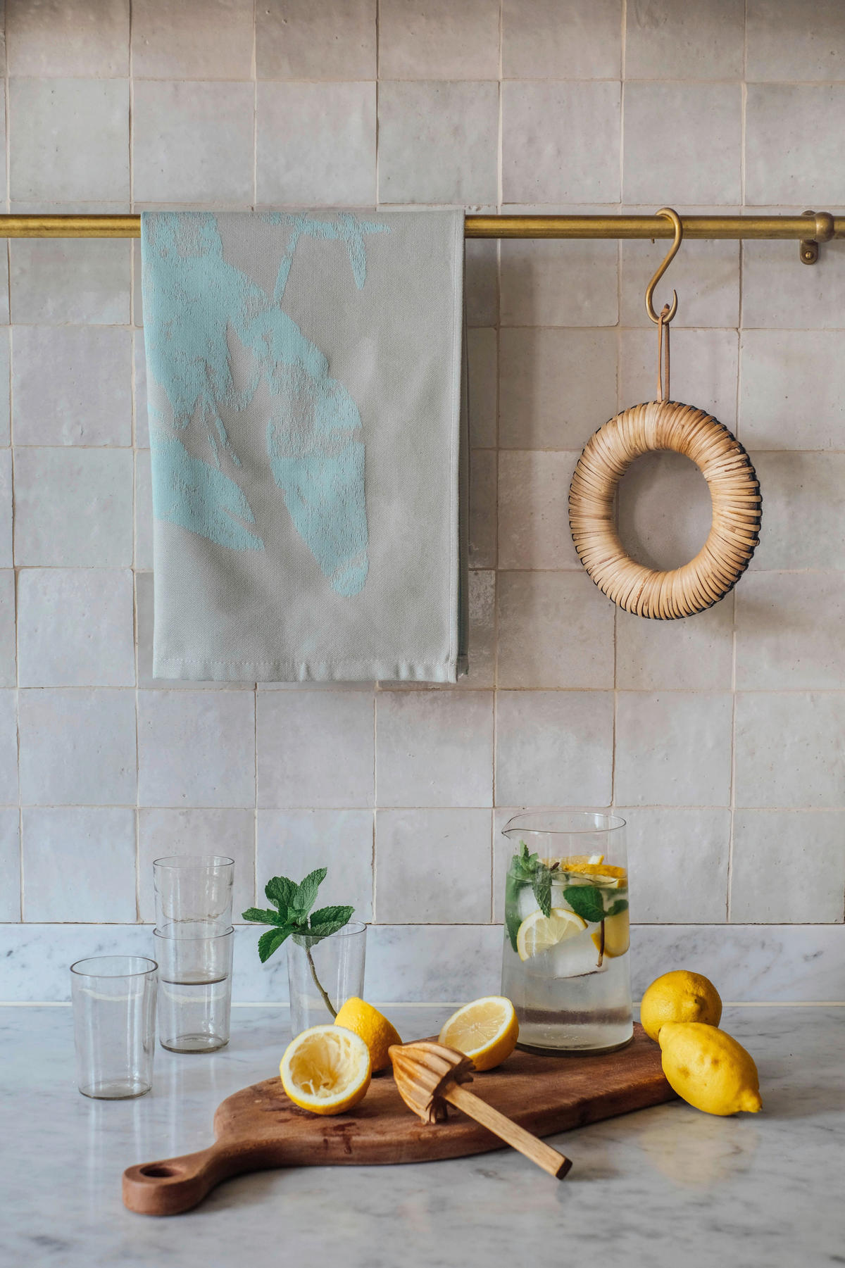 UTĚRKA NA NÁDOBÍ  - šedá, Basics, textil (70/50cm) - Vossen