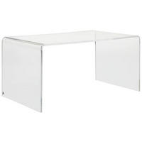 ODKLÁDACÍ STOLEK, čiré, plast, 90/50/42 cm - čiré, Design, plast (90/50/42cm)