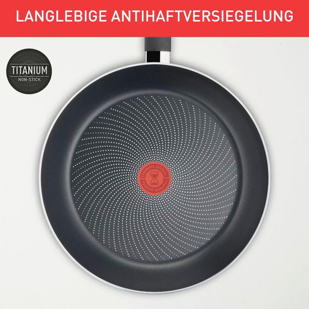 BRATPFANNE So Expert thermosensitive Beschichtung 45,80 cm  - Schwarz, Basics, Metall (45,80cm) - Tefal