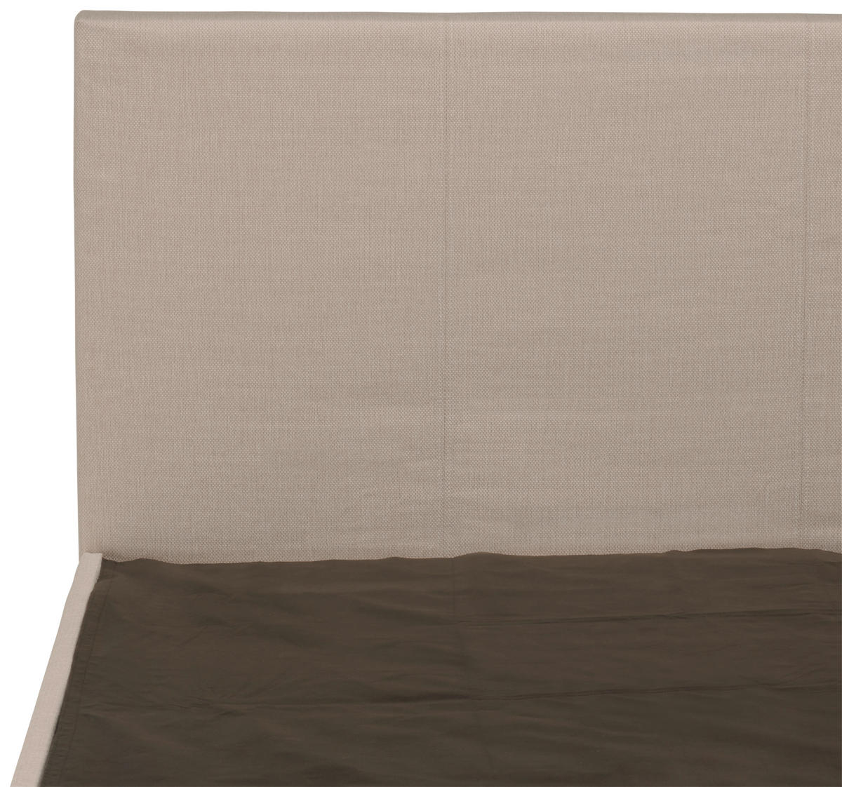 POSTELJA Z VZMETNICO 200 cm   x 200 cm  , tekstil peščene barve  - črna/peščene barve, Basics, umetna masa/tekstil (200/200cm) - P & B