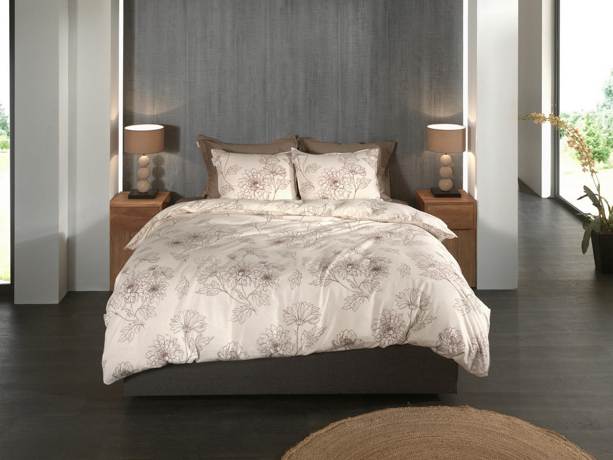 BETTWÄSCHE Gigi Flanell 155/220 cm  - Elfenbein, Basics, Textil (155/220cm)