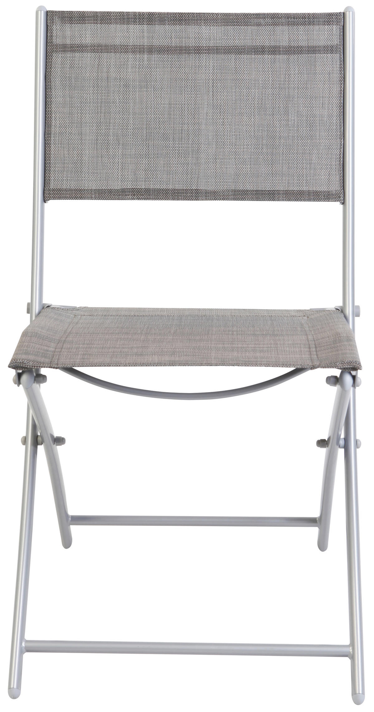 SCAUN PLIANT PENTRU GRĂDINĂ in metal, textil maro, argintiu  - maro/argintiu, Basics, metal/textil (46/82/58cm) - Xora