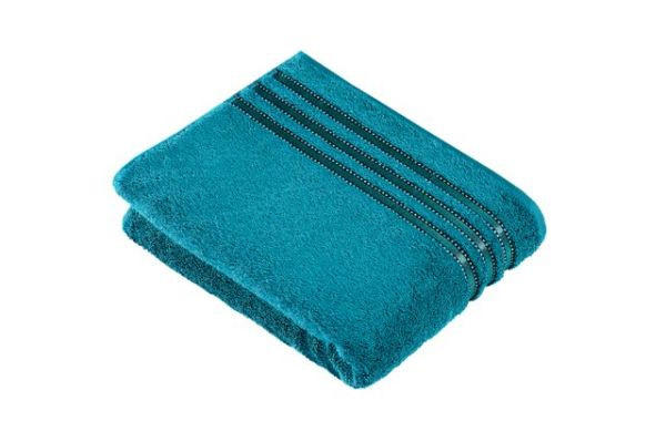 HANDTUCH Cult de Luxe Petrol  - Petrol, Basics, Textil (50/100cm) - Vossen