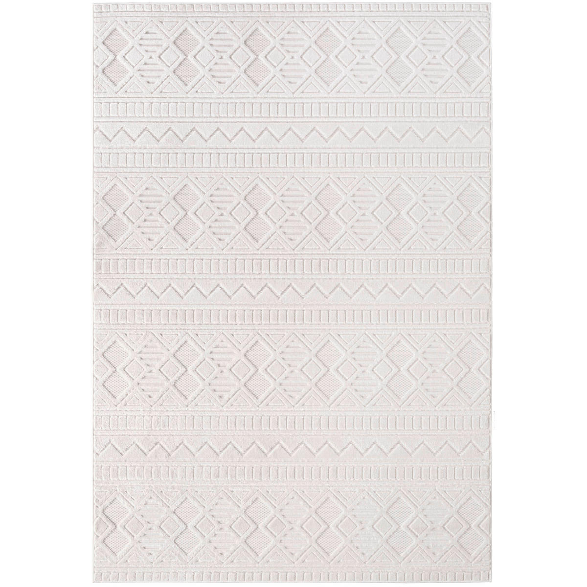 FLACHWEBETEPPICH 120/170 cm Doha Creme  - Creme, Basics, Textil (120/170cm)