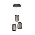 LED-HÄNGELEUCHTE Cage 40/50-150 cm  - Kupferfarben, Design, Kunststoff/Metall (40/50-150cm) - Dieter Knoll
